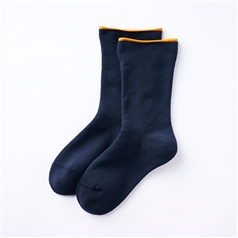 福助×AKOMEYA TOKYO Roomy Socks ネイビー 22-25cm