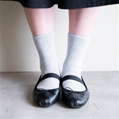 福助×AKOMEYA TOKYO Roomy Socks ライトグレー 22-25cm