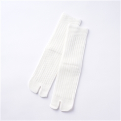 福助×AKOMEYA TOKYO Cozy Rib Tabi Socks ホワイト M 23-25cm