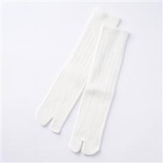 福助×AKOMEYA TOKYO Cozy Rib Tabi Socks ホワイト L 25-27cm