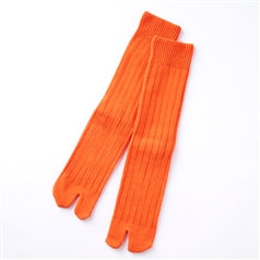 福助×AKOMEYA TOKYO Cozy Rib Tabi Socks オレンジ L 25-27cm