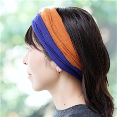 AKOMEYA TOKYO/ KOHARU シルク100％ ネックウォーマー ロイヤル