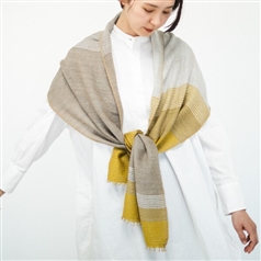 AKOMEYA TOKYO/ 工房織座 YURAGI WOOL MUFFLER　カナリア2