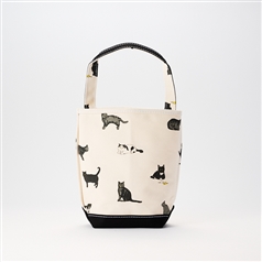 TEMBEA/ BAGUETTE TOTE MINI CAT ブラック