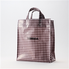 TEMBEA/ PAPERTOTE M GINGHAM ブラウン