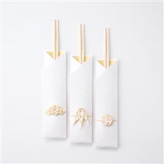 AKOMEYA TOKYO/ 松竹梅 水引祝箸 3膳入 金白