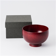 AKOMEYA TOKYO/ しらさぎ椀 L 漆赤