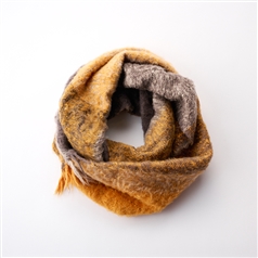 工房織座/ BRUSHED COTTON SNOOD マンダリン