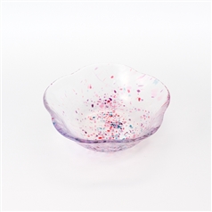 AKOMEYA TOKYO/ 江戸硝子 花ボウル ピンク