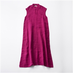 AKOMEYA TOKYO/ 襟付きマキシワンピース ぶどう