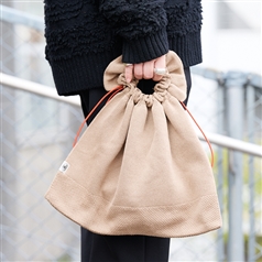 AKOMEYA TOKYO/ knit mellow bag ベージュ