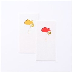 窓のし袋　お年玉　鯛　2枚入