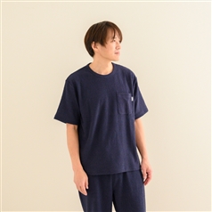 AKOMEYA TOKYO/ SODES 半袖クルーネック ネイビー フリーサイズ（MEN）