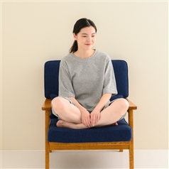 AKOMEYA TOKYO/ SODES 5分袖クルーネック グレー フリーサイズ（WOMEN）