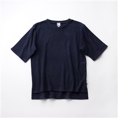 AKOMEYA TOKYO/ SODES 5分袖クルーネック ネイビー フリーサイズ（WOMEN）