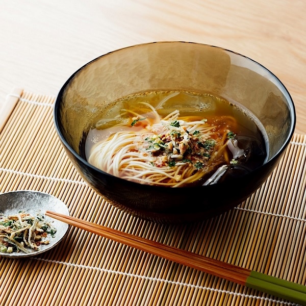 AKOMEYA TOKYO/ 硝子碗　スモーク