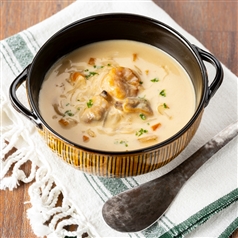 AKOMEYA TOKYO/ 米粉のシチューフレークで作ったクラムチャウダー