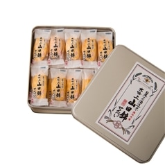 AKOMEYA TOKYO/ 山田錦せんべい　塩＆エビ　缶入　詰合せ　45枚入り