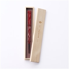 AKOMEYA TOKYO/ 本漆　波彫塗分箸　朱 21cm