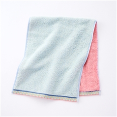 今治タオル市　ＩＥオネット　フェイスタオル　ブルー