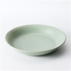 美濃焼陶器市 伊賀グリーンKL型カレー皿