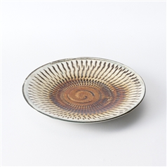 美濃焼陶器市　トビカンナ白5.0寸皿