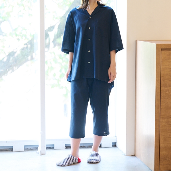 AKOMEYA TOKYO/ DRYストレッチステテコ　ネイビー