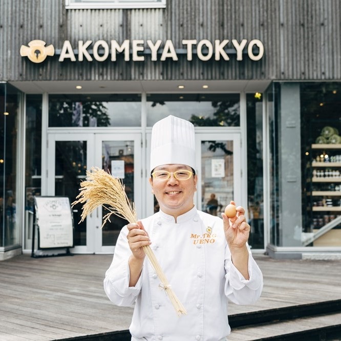 ”Mr.TKG”上野さんがアコメヤの卵かけごはんのお供を実食！