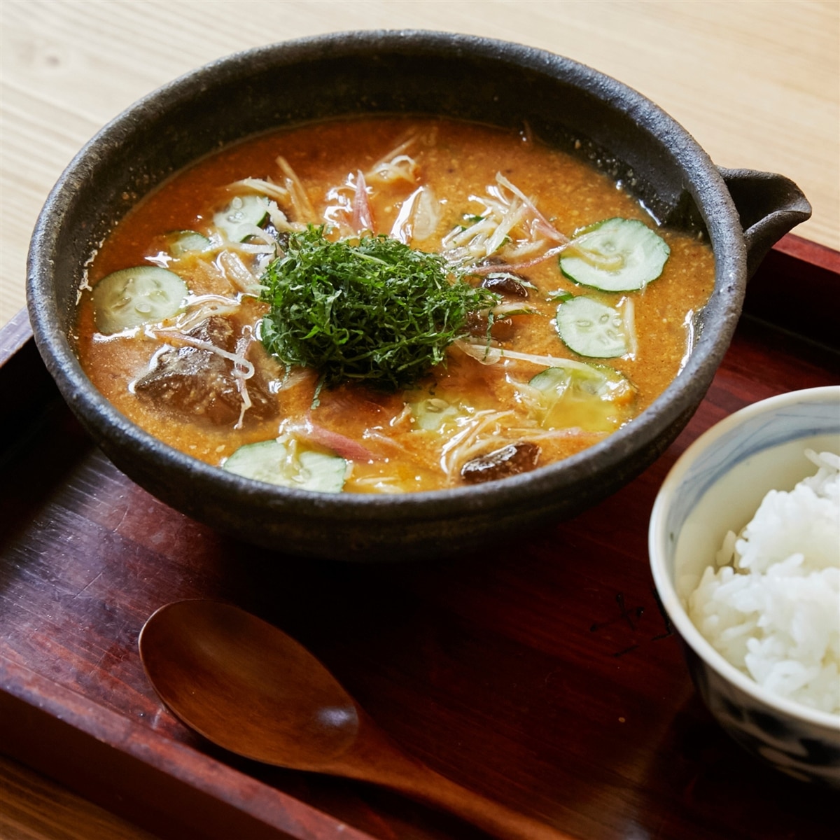 【鰤と梅干しのカレー】冷汁風