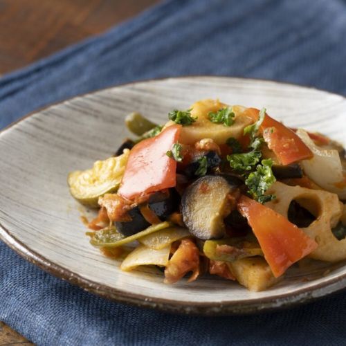 【万能粉末だし】野菜の旨みたっぷりラタトゥーユ風