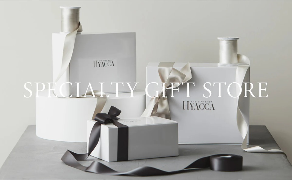 2月20日（木）よりオンラインギフトサービス「THE GIFT SHOP HYACCA」にて取り扱いを開始！