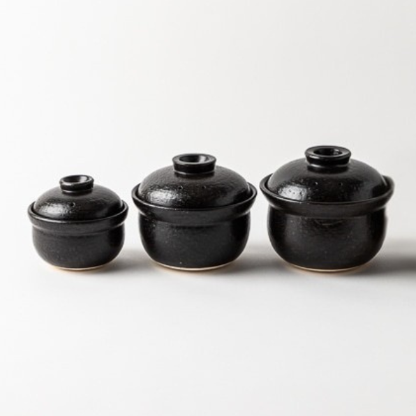 有田焼　黒釉土鍋